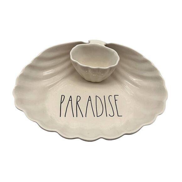 Rae Dunn | Dining | Rae Dunn Paradise Sea Shell Chip N Dip Tray | Poshmark